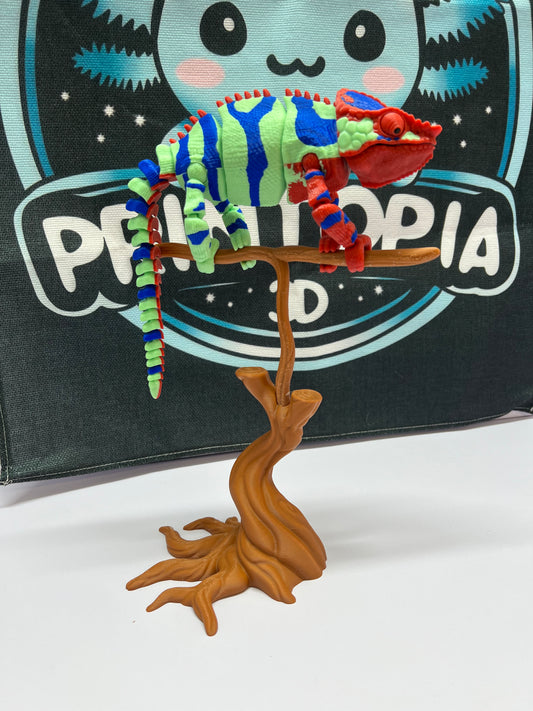 Panther chameleon W/Tree